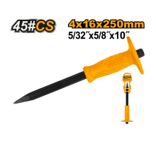 Зубило пикообразное с протектором INGCO 250х16х4 мм HCC0841016