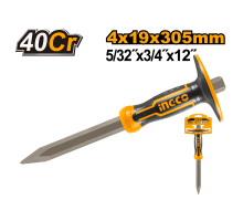 Зубило пикообразное с протектором INGCO INDUSTRIAL 305х19х4 мм HCC850419