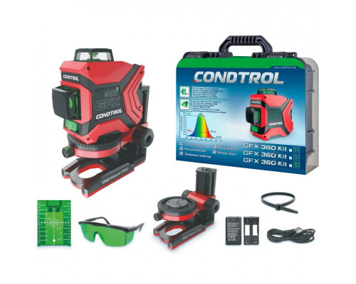 Лазерный уровень CONDTROL GFX 360-3 Kit 1-2-404