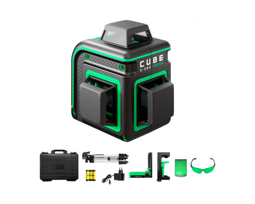 Лазерный уровень ADA Cube 3-360 Green Ultimate Edition А00569