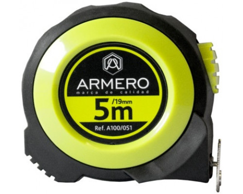 Рулетка с автоблокировкой, 5м/19мм ARMERO A100/051