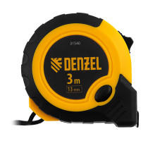 Рулетка 3 м х 13 мм, кнопка-пауза Denzel 31540