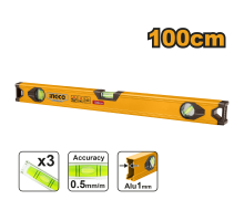 Строительный алюминиевый уровень INGCO 100 см HSL18100