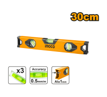 Строительный алюминиевый уровень INGCO 30 см HSL18030