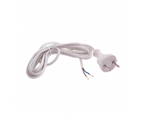 Шнур электрический соединительный, для настольной лампы, 1,7 м, 120 Вт, белый Сибртех 96010