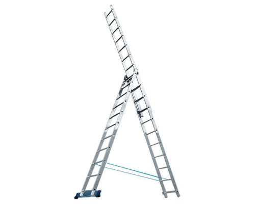 Лестница, 3 х 11 ступеней, алюминиевая, трехсекционная ALUMET Серия H3 5311