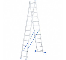 Лестница алюминиевая, двухсекционная СИБРТЕХ 2х12 ступеней 97912