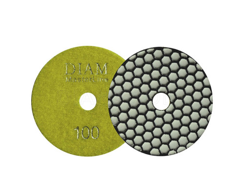 Алмазный гибкий шлифовальный круг 100 мм Diam MasterLine №100, сухая полировка 000566