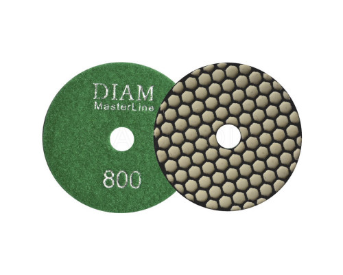 Алмазный гибкий шлифовальный круг 100 мм Diam MasterLine №800, сухая полировка 000569