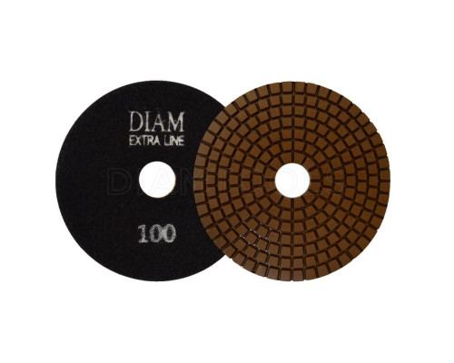 Алмазный гибкий шлифовальный круг 100 мм DIAM EXTRA LINE WET №100 мокрая полировка 000511