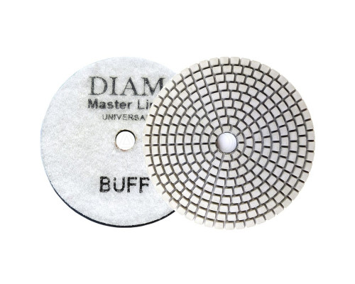 Алмазный гибкий шлифовальный круг 100 мм Diam MasterLine Universal BUFF, мокрая, сухая полировка 000630