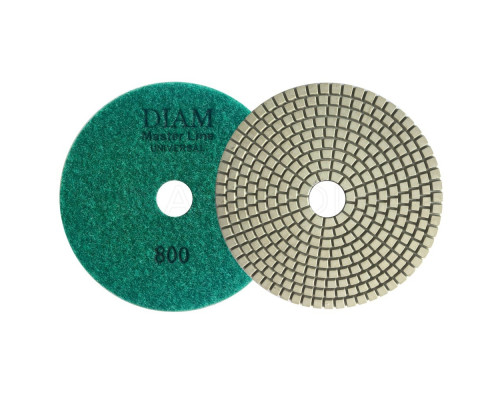 Алмазный гибкий шлифовальный круг 100 мм Diam MasterLine Universal №800 мокрая, сухая полировка 000627