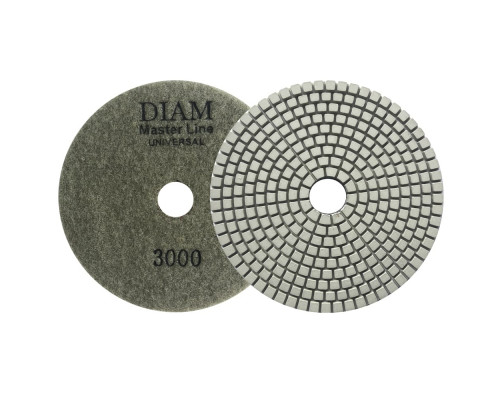 Алмазный гибкий шлифовальный круг 125 мм Diam MasterLine Universal №3000 мокрая, сухая полировка 000650