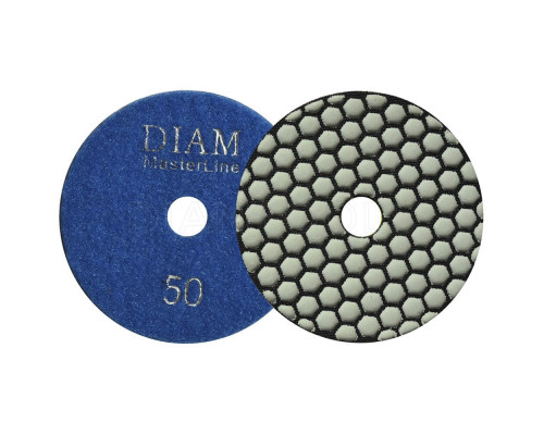 Алмазный гибкий шлифовальный круг 100 мм Diam MasterLine №50 сухая полировка 000565