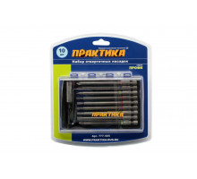 Набор бит (10 шт; PH; PZ; SL; T/Torx; TW; 100 мм) ПРАКТИКА 777-505