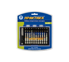 Набор бит (35 шт; PH; PZ; SL; T/Torx; TW; Hex + магнитный держатель) ПРАКТИКА 779-004
