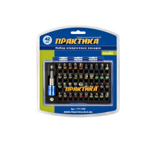 Набор бит (42 шт; PH; PZ; SL; Torx; T/Torx; TW; Hex; 25 мм + магнитный держатель) ПРАКТИКА 777-499