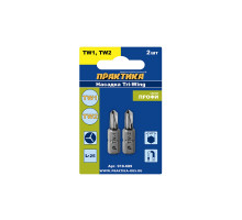 Бита отверточная Профи Tri Wing (2 шт; TW1; TW2; 25 мм) ПРАКТИКА 918-689
