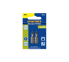 Бита PH-1 Профи (2 шт; 25мм) ПРАКТИКА 035-561
