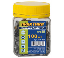 Бита PZ-2 (100 шт; 25 мм) Профи ПРАКТИКА 776-607