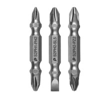 Набор бит Мастер (3 шт; PH2-PZ2, PH2-PH1, PH2-SL0.5x5 мм) ПРАКТИКА 776-362