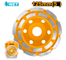 Чашка алмазная двухрядная INGCO 125х22,2 мм CGW021251