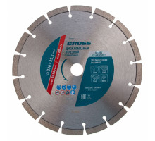 Диск алмазный Gross 230 х 22,2 мм, сегментный, сухой рез 73008