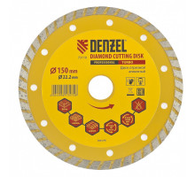 Диск алмазный Denzel Turbo, 150 х 22,2 мм, сухой рез 73110