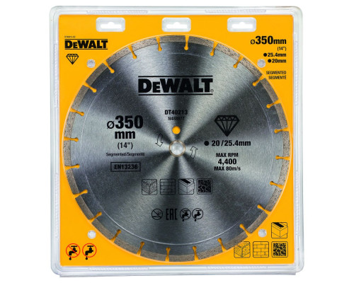 Алмазный круг Dewalt DT 40213, универсальный 350 x 25.4 мм