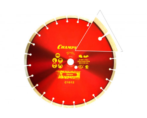 Диск алмазный CHAMPION Concremax ST 300х25.4 мм C1612 Диск алмазный CHAMPION Concremax ST 300х25.4 мм C1612