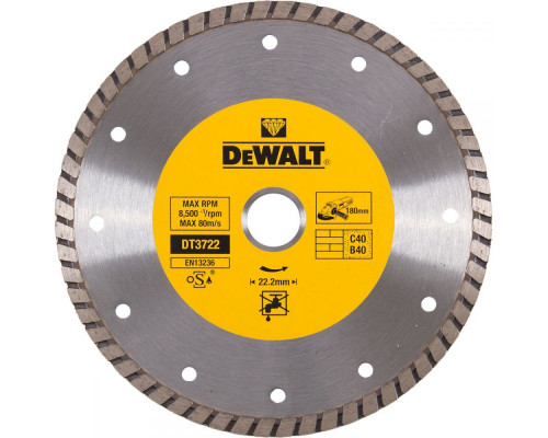 Алмазный круг Dewalt DT 3722, универсальный 180 x 22.2 мм