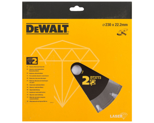 Алмазный круг Dewalt DT 3773, сегментный 230 x 22.2 мм Алмазный круг Dewalt DT 3773, сегментный 230 x 22.2 мм