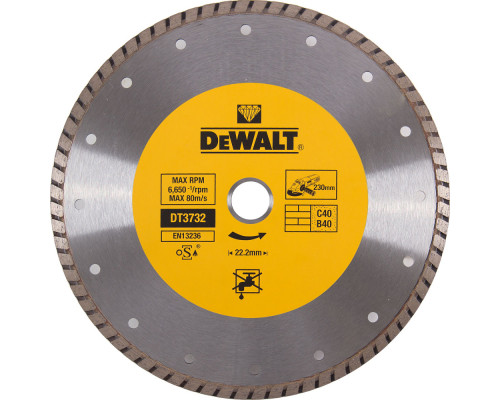 Алмазный круг Dewalt DT 3732, универсальный 230 x 22,2 мм