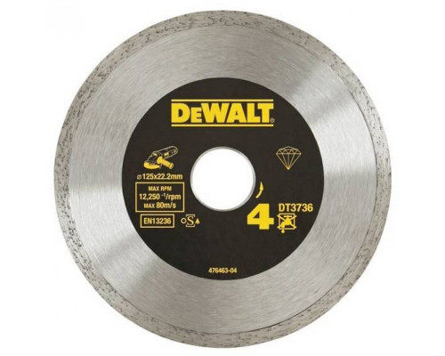 Алмазный круг Dewalt DT 3736, сплошной 125 x 22.2 мм
