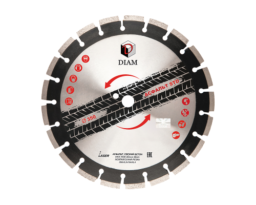 Алмазный диск DIAM Асфальт STD 350х3.2х10х25.4 000589