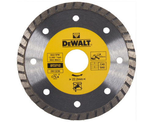 Алмазный круг Dewalt DT 3712, универсальный 125 x 22.2 мм