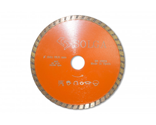 Диск алмазный Solga Diamant Basic Turbo, железобетон 150x22,2 мм 10802150