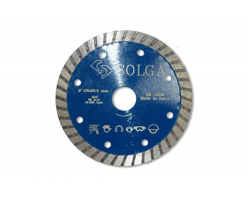 Диск алмазный Solga Diamant Professional Turbo 125x22,2 мм 10704125