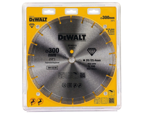 Алмазный круг Dewalt DT 40212, универсальный 300 x 25,4 мм