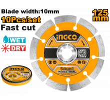 Диск алмазный сегментный INGCO 125х22,2 мм DMD011252M