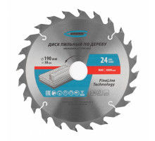 Пильный диск по дереву GROSS 190 x 30, 24 зуба 73318