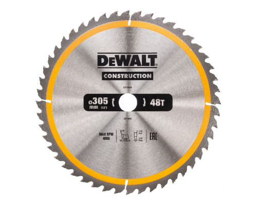 Пильный диск DeWalt Construction 305 x 30, 48 зубьев DT 1959