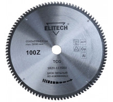 Диск пильный по алюминию (305х30х2 мм; 100Z) ELITECH 1820.117000