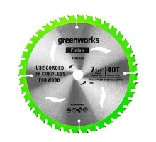 Диск пильный GREENWORKS 184x20х40T 2943307