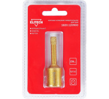 Коронка алмазная для УШМ (8 мм; М14) ELITECH 1820.120900