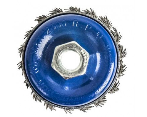Кордщетка чашеобразная витая усиленная (65 мм; М14) ПРАКТИКА 032-485