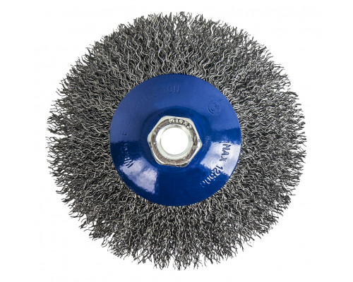 Кордщетка радиальная с наклоном мягкая (115 мм; М14) для УШМ ПРАКТИКА 773-354