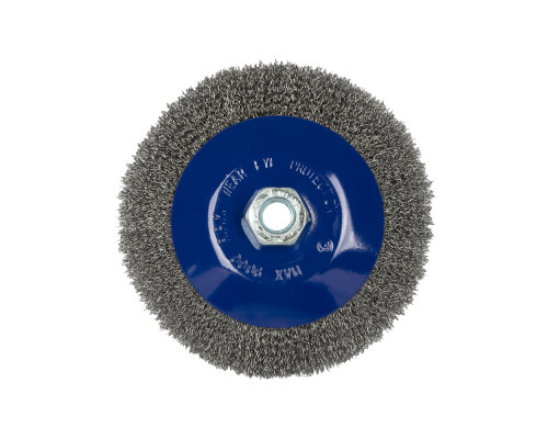Кордщетка радиальная с наклоном мягкая (150 мм; М14) ПРАКТИКА 799-925