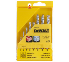 Набор сверл по кирпичу 3-10 мм, 8 шт. DEWALT DT9288