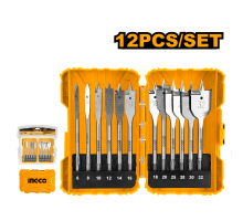 Набор перьевых сверл по дереву INGCO AKDL1201 INDUSTRIAL 12 шт.